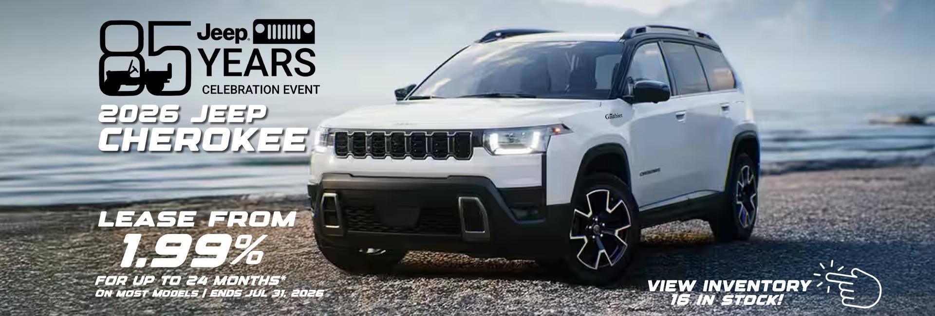2026 Jeep Cherokee - Sales Event Winnipeg 
