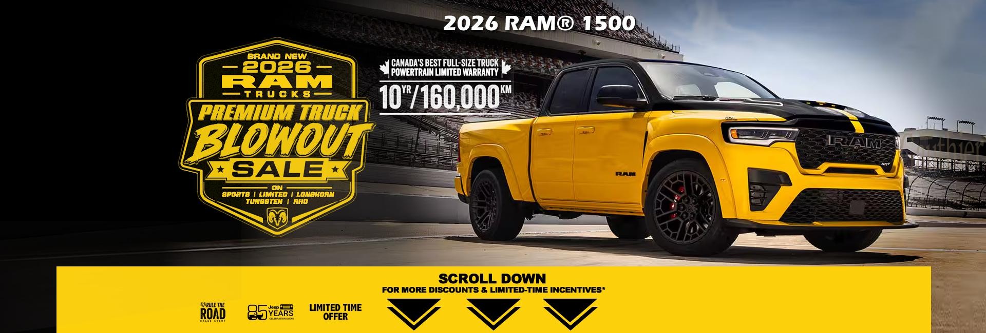 2026 RAM Truck Blowout sale Winnipeg - Discount and offers