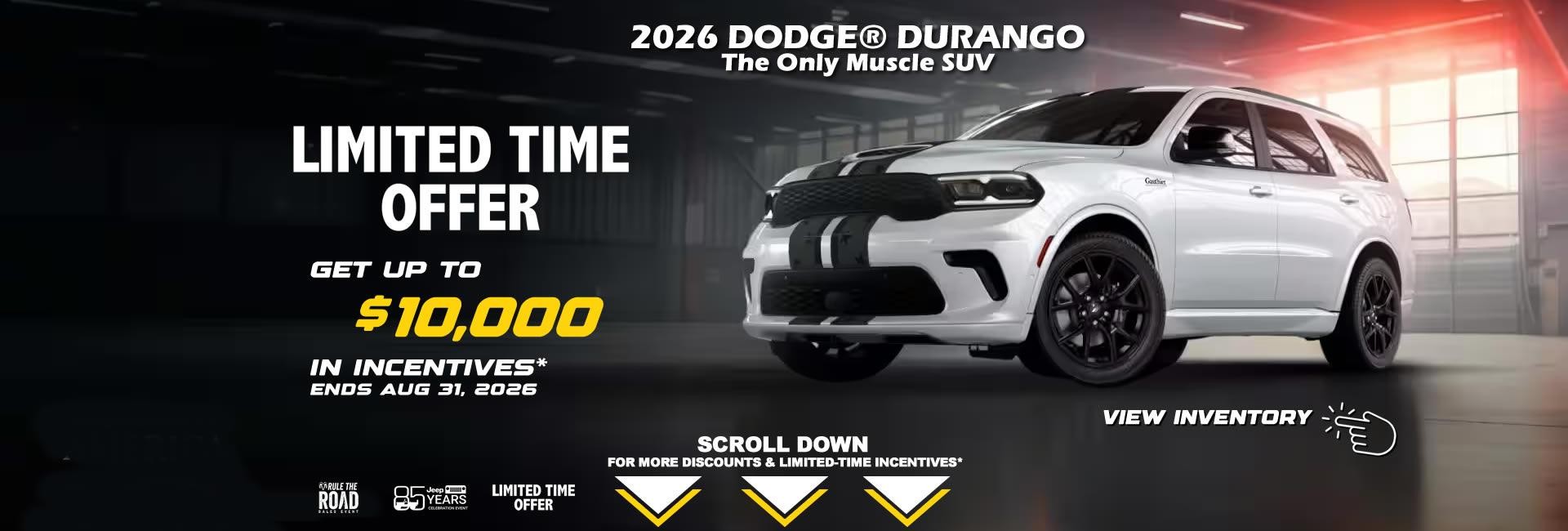 2026 Dodge Durango Sales and Discounts