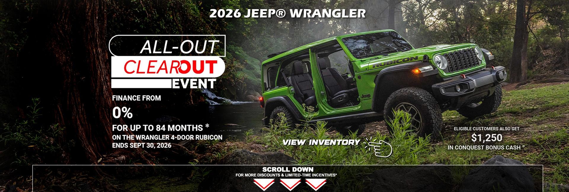2026 Jeep Wrangler Sale in WInnipeg