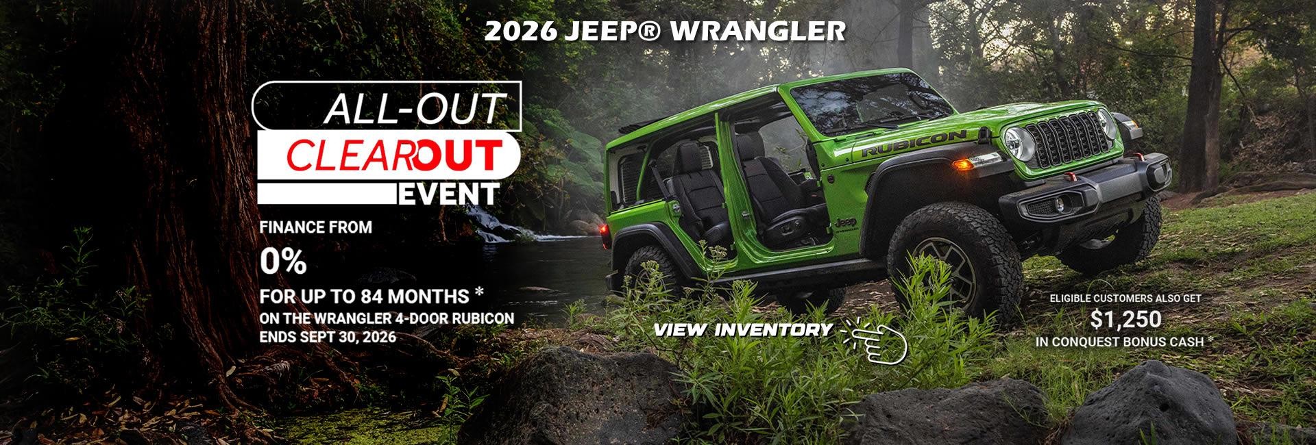 2026 Jeep Wrangler Sale in WInnipeg