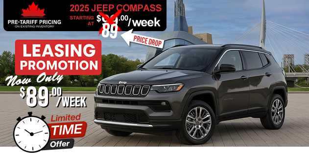 89 dollars a week for a new jeep compass 