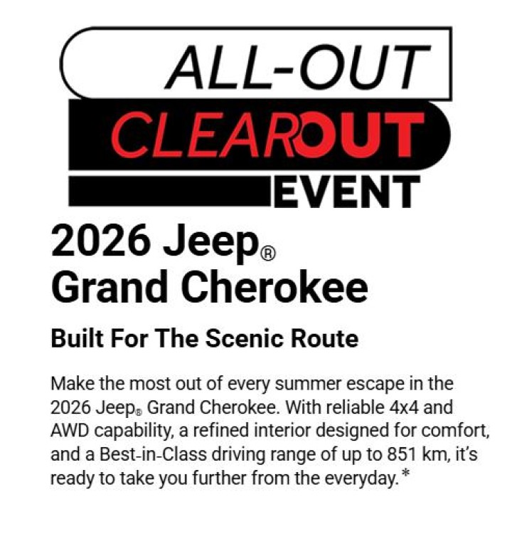 Jeep All Out Clearout Event