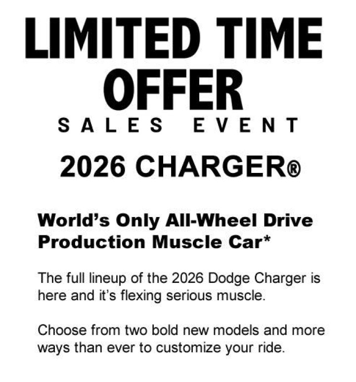 Dodge Charger Sales Event Winnipeg