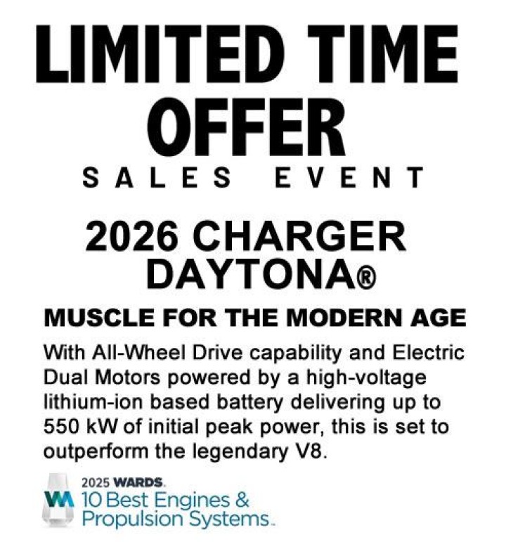 Dodge Charger Daytona Sales Event Winnipeg
